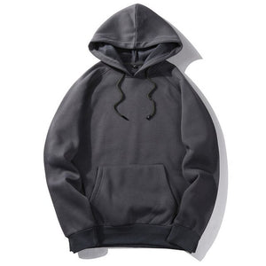 2019 Casual Men's Hoodies Autumn Winter Coat Male Hoodies Solid Color Tops Men Hip Hop Street wear Sweatshirts Skateboard Hooded