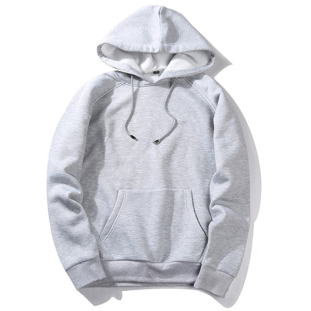 2019 Casual Men's Hoodies Autumn Winter Coat Male Hoodies Solid Color Tops Men Hip Hop Street wear Sweatshirts Skateboard Hooded