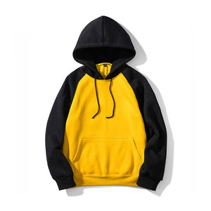 2019 Casual Men's Hoodies Autumn Winter Coat Male Hoodies Solid Color Tops Men Hip Hop Street wear Sweatshirts Skateboard Hooded