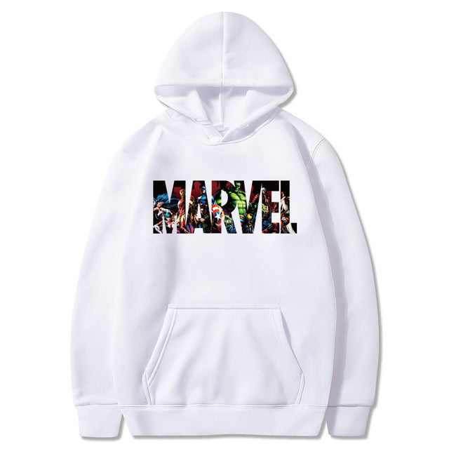 2018 New Brand Marvel Hoodies men high quality Long sleeves Casual men Sweatshirt Hoodies marvel print Hoodie Tracksuits male